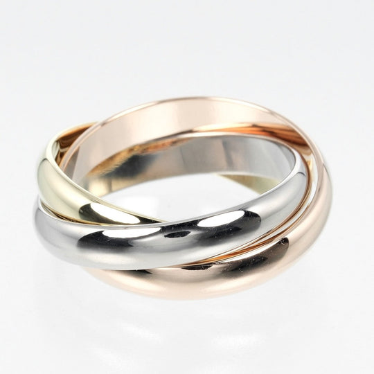 CARTIER Ring K18 Gold (YGxPGxWG) gold Trinity 53