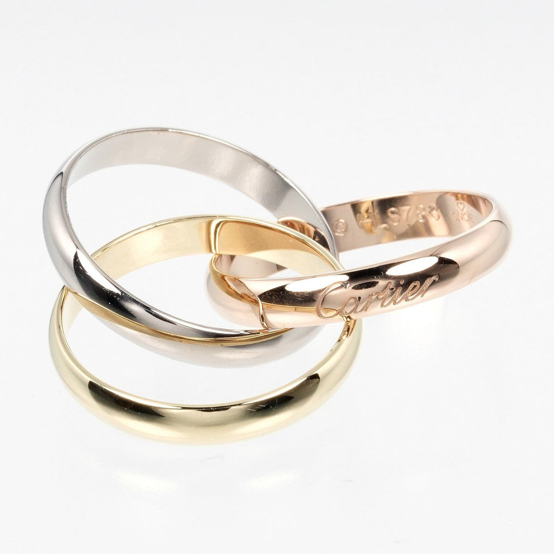 CARTIER Ring K18 Gold (YGxPGxWG) gold Trinity 53