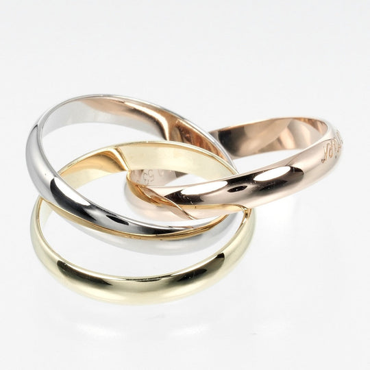 CARTIER Ring K18 Gold (YGxPGxWG) gold Trinity 53