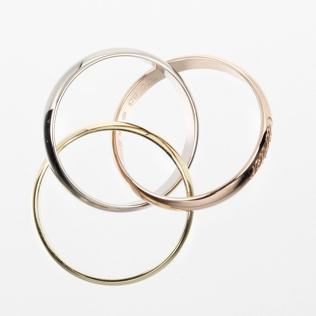 CARTIER Ring K18 Gold (YGxPGxWG) gold Trinity 53