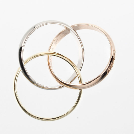 CARTIER Ring K18 Gold (YGxPGxWG) gold Trinity 53