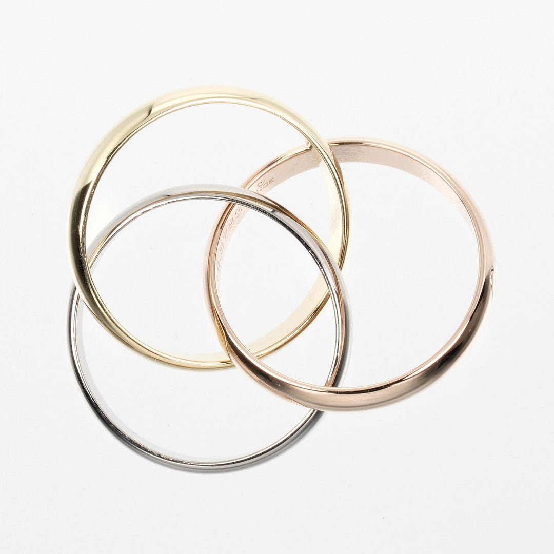 CARTIER Ring K18 Gold (YGxPGxWG) gold Trinity 53