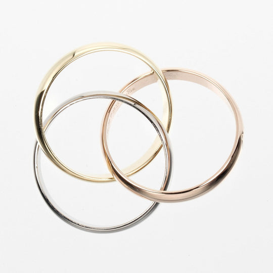 CARTIER Ring K18 Gold (YGxPGxWG) gold Trinity 53
