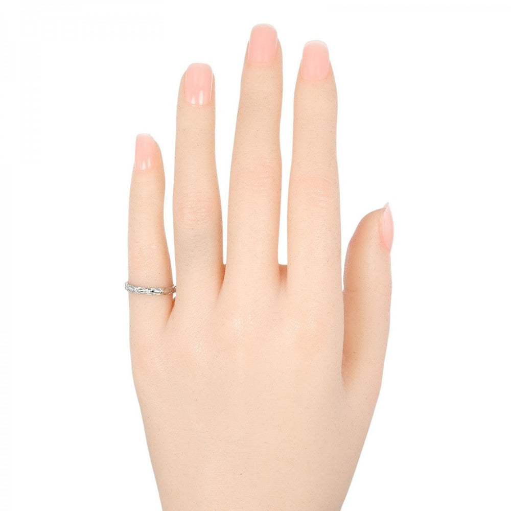 CHANEL Ring Pt950 Platinum, 3P Diamond Silver Coco Crush 46