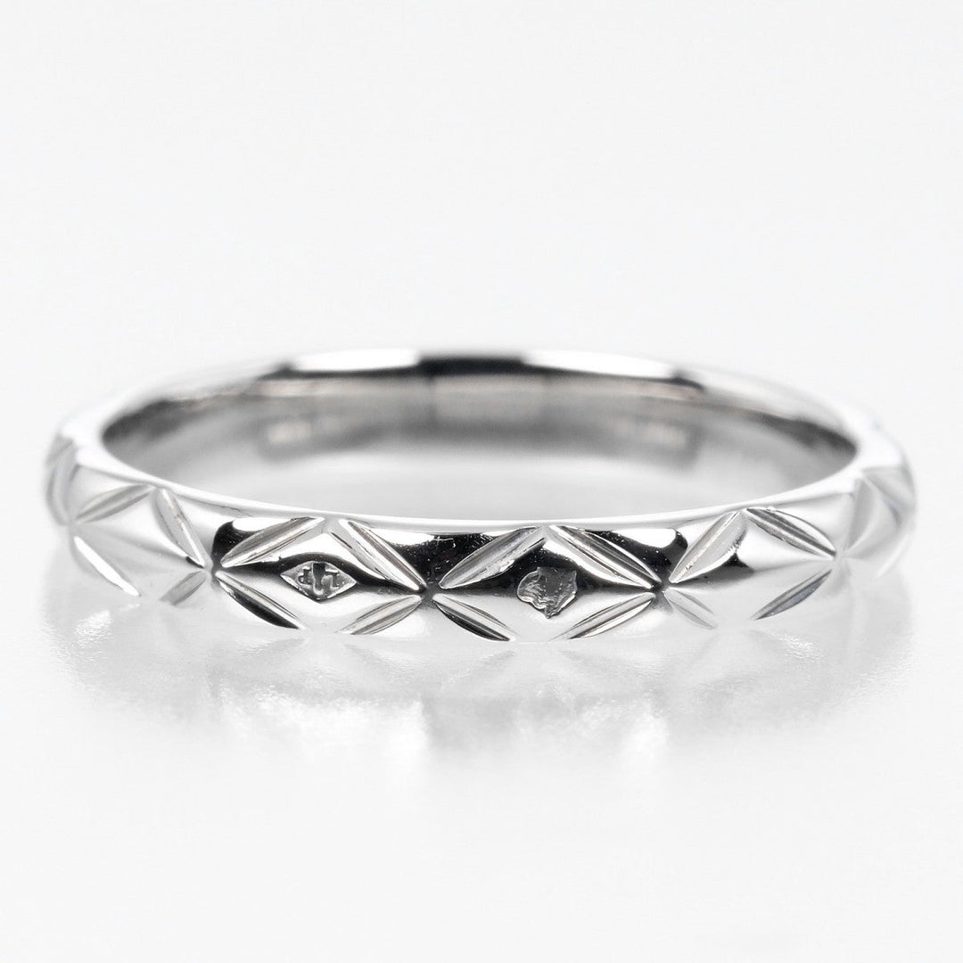 CHANEL Ring Pt950 Platinum, 3P Diamond Silver Coco Crush 46