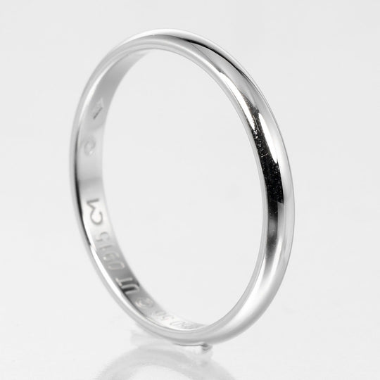 CARTIER Ring Pt950Platinum Silver 1895 wedding mens Used Authentic