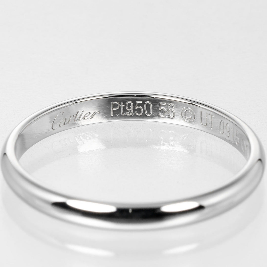 CARTIER Ring Pt950Platinum Silver 1895 wedding mens Used Authentic