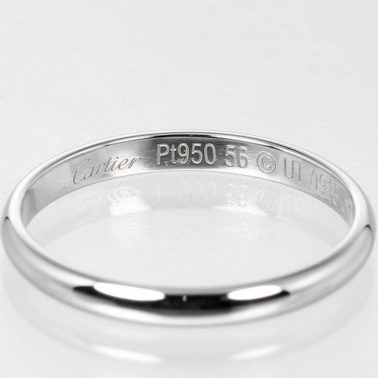 CARTIER Ring Pt950Platinum Silver 1895 wedding mens Used Authentic