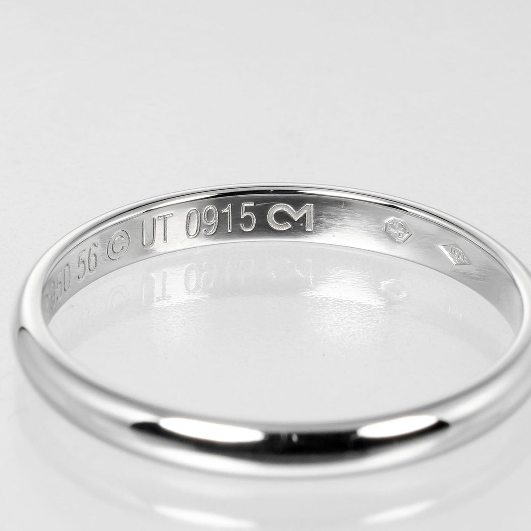 CARTIER Ring Pt950Platinum Silver 1895 wedding mens Used Authentic