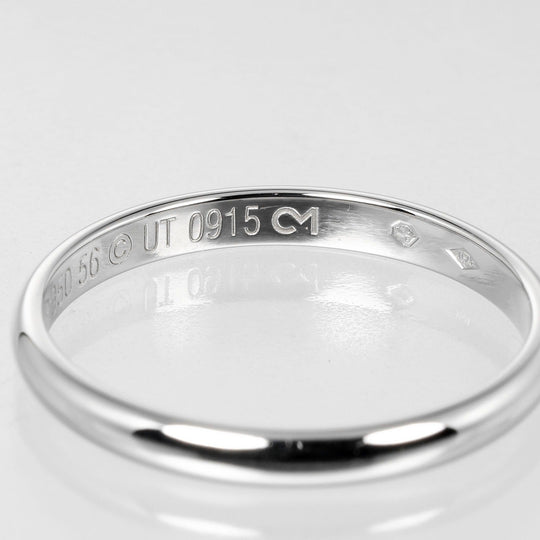 CARTIER Ring Pt950Platinum Silver 1895 wedding mens Used Authentic