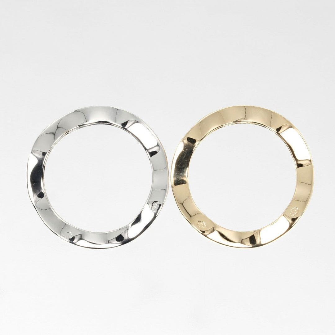 CARTIER Ring K18 Gold, Diamond, YG WG gold Neptune 2 rows Women Used Authentic
