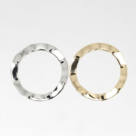CARTIER Ring K18 Gold, Diamond, YG WG gold Neptune 2 rows Women Used Authentic