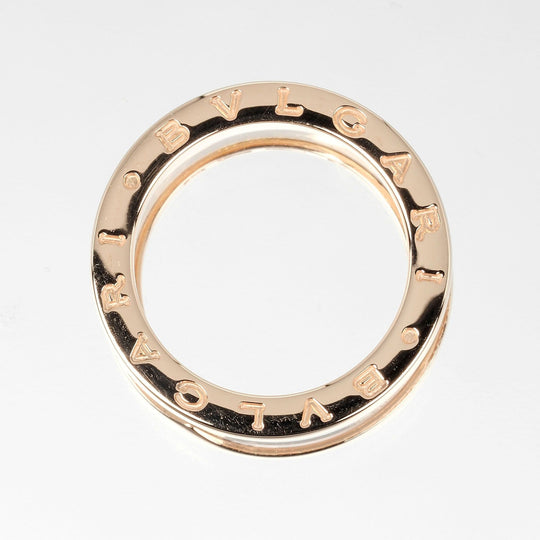 BVLGARI Ring K18 pink gold, ceramic gold Fine jewelry Be zero one B.Zero1 4 bands Women Used Authentic