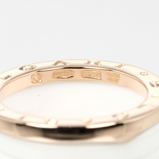 BVLGARI Ring K18 pink gold, ceramic gold Fine jewelry Be zero one B.Zero1 4 bands Women Used Authentic