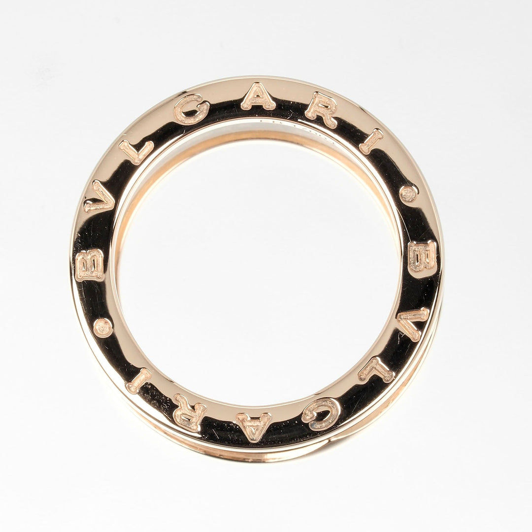 BVLGARI Ring K18 pink gold, ceramic gold Fine jewelry Be zero one B.Zero1 4 bands Women Used Authentic