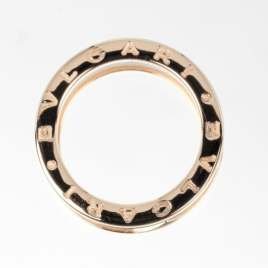 BVLGARI Ring K18 pink gold, ceramic gold Fine jewelry Be zero one B.Zero1 4 bands Women Used Authentic