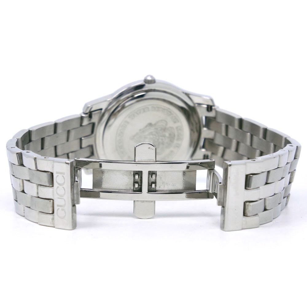 GUCCI Watches Quartz 5500M Stainless Steel black black dial mens Used Authentic