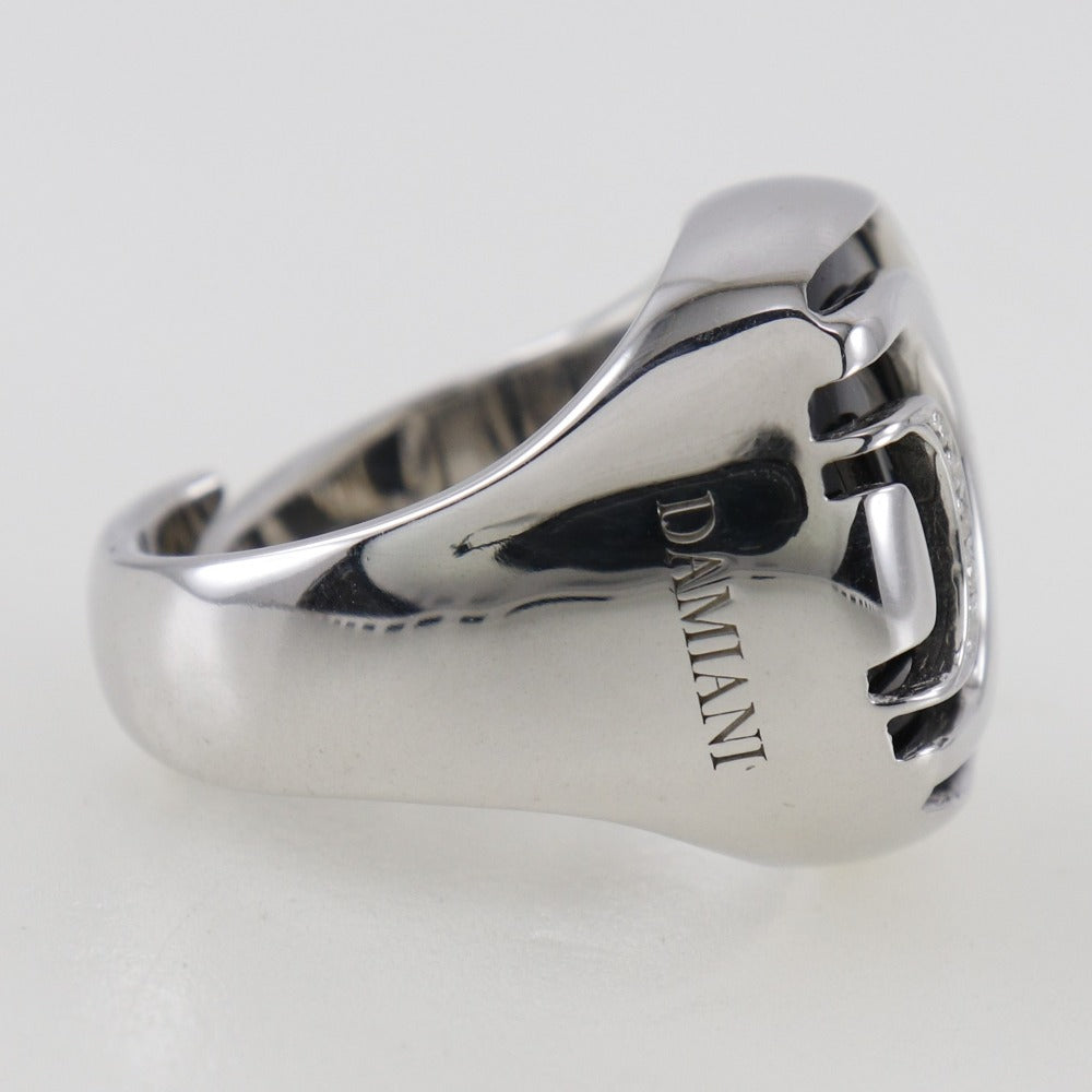 Damiani Ring Silver925, Onyx, Diamond Silver Women Used Authentic