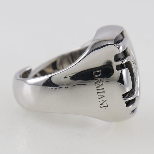 Damiani Ring Silver925, Onyx, Diamond Silver Women Used Authentic