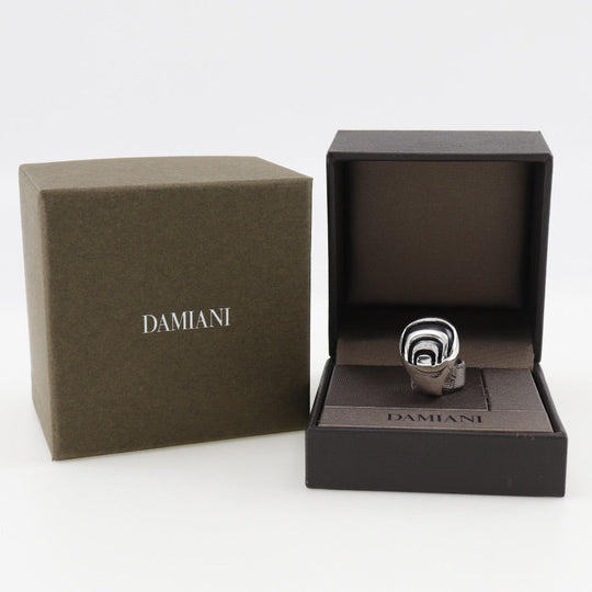 Damiani Ring Silver925, Onyx, Diamond Silver Women Used Authentic