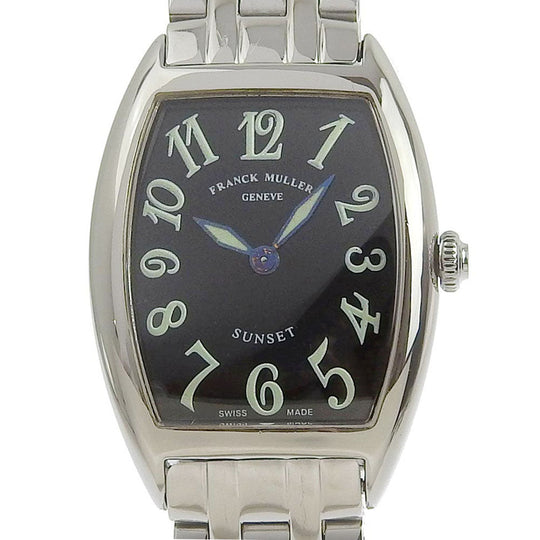 FRANCK MULLER Watches Quartz 1752QZ Stainless Steel Silver Sunset Tonookabex black dial Women Used Authentic