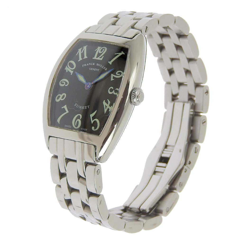 FRANCK MULLER Watches Quartz 1752QZ Stainless Steel Silver Sunset Tonookabex black dial Women Used Authentic