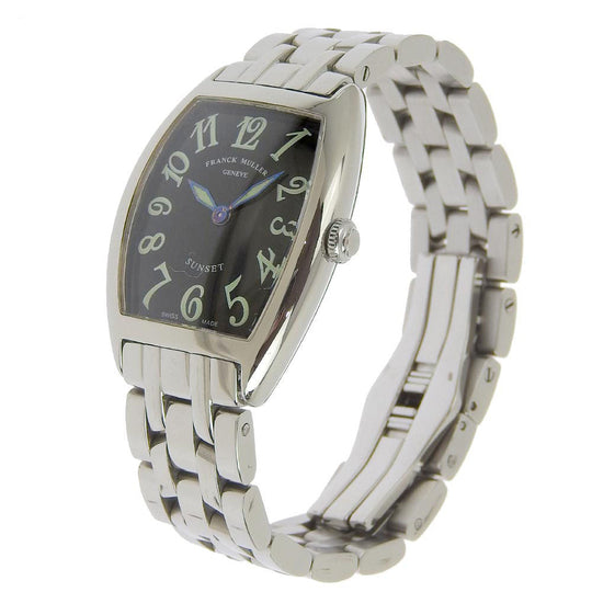 FRANCK MULLER Watches Quartz 1752QZ Stainless Steel Silver Sunset Tonookabex black dial Women Used Authentic
