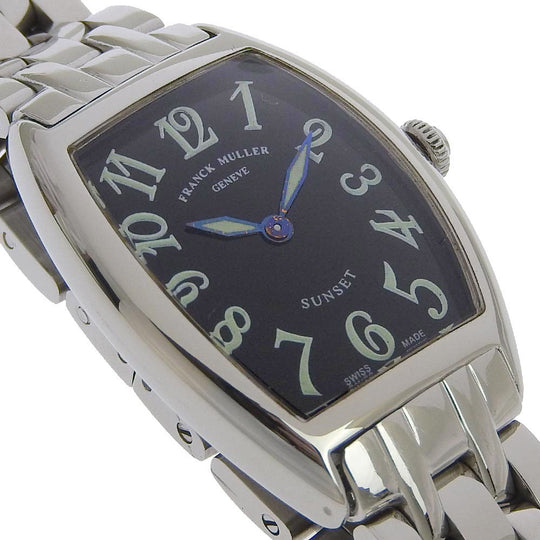 FRANCK MULLER Watches Quartz 1752QZ Stainless Steel Silver Sunset Tonookabex black dial Women Used Authentic