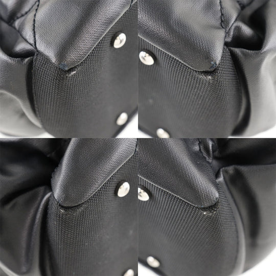 CHANEL Tote Bag A34210 PVC black Paris Biarritz GM Women Used Authentic