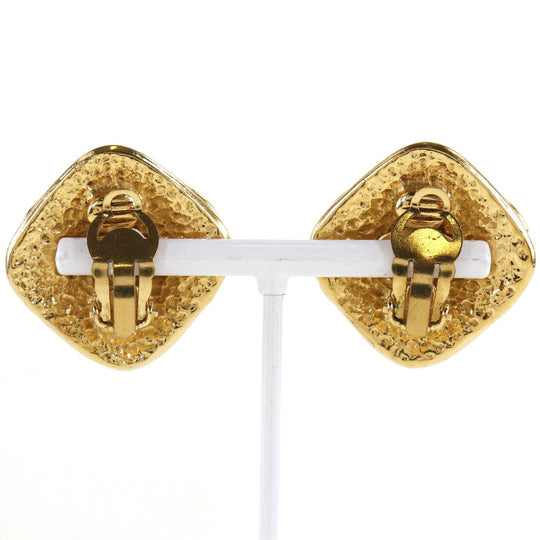 CHANEL Earring Plated Gold gold vintage COCO Mark Women Used Authentic