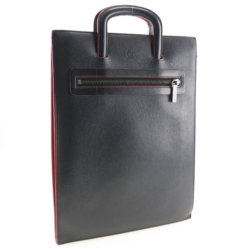 Christian Louboutin Handbag Calfskin black mens Used Authentic