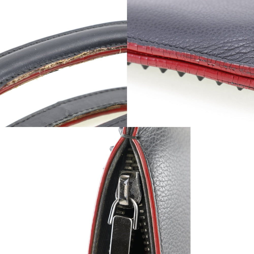 Christian Louboutin Handbag Calfskin black mens Used Authentic