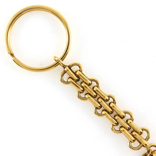 CHANEL key ring Plated Gold gold Bag charm Key ring COCO Mark Women Used Authentic