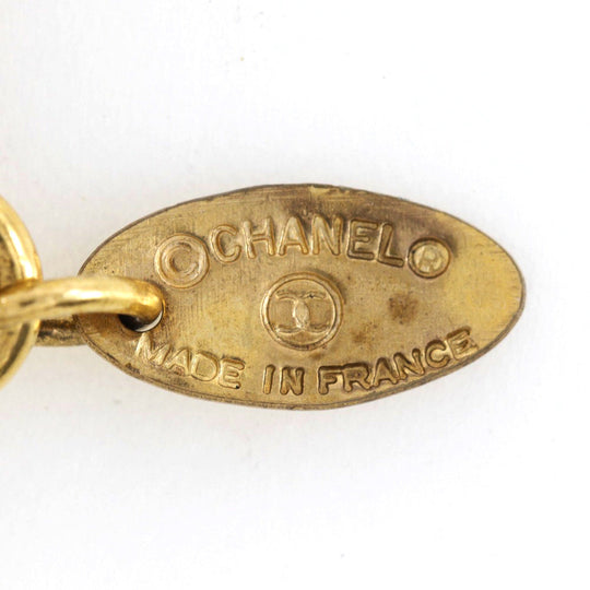 CHANEL key ring Plated Gold gold Bag charm Key ring COCO Mark Women Used Authentic