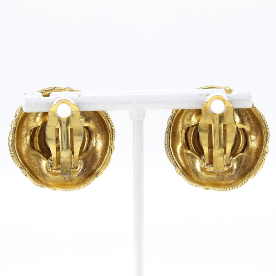 CHANEL Earring Plated Gold gold Women Used Authentic