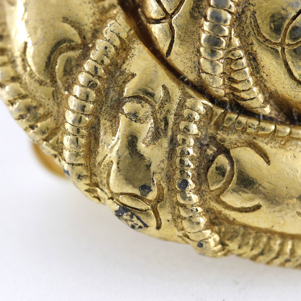 CHANEL Earring Plated Gold gold Women Used Authentic