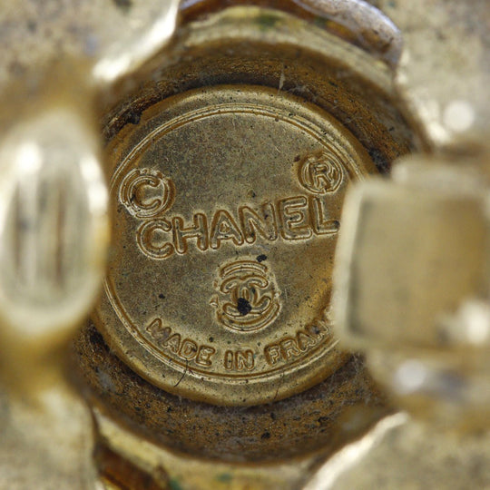 CHANEL Earring Plated Gold gold Women Used Authentic