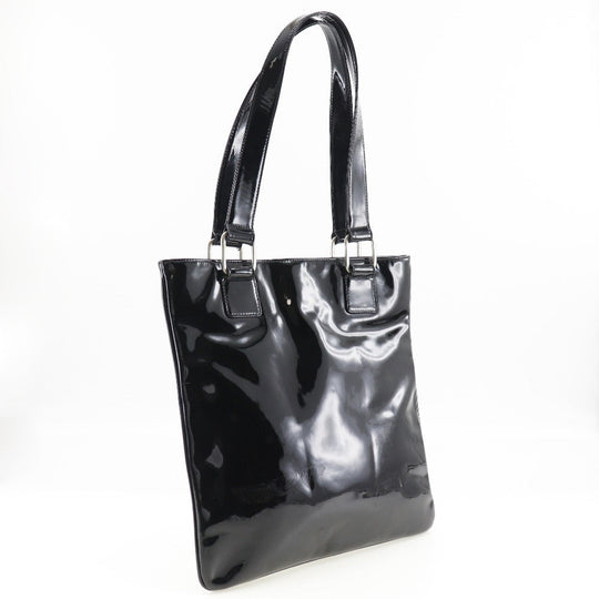 LOEWE Shoulder Bag enamel black Women Used Authentic