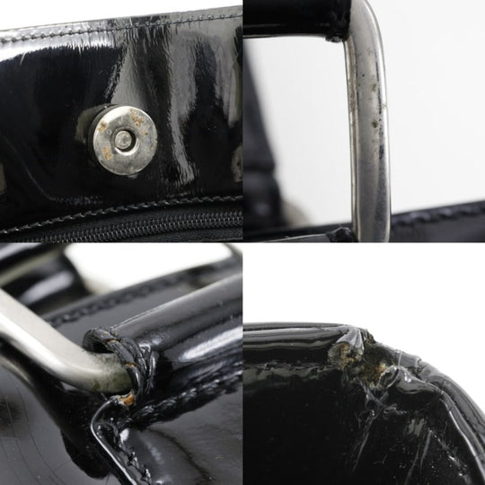 LOEWE Shoulder Bag enamel black Women Used Authentic