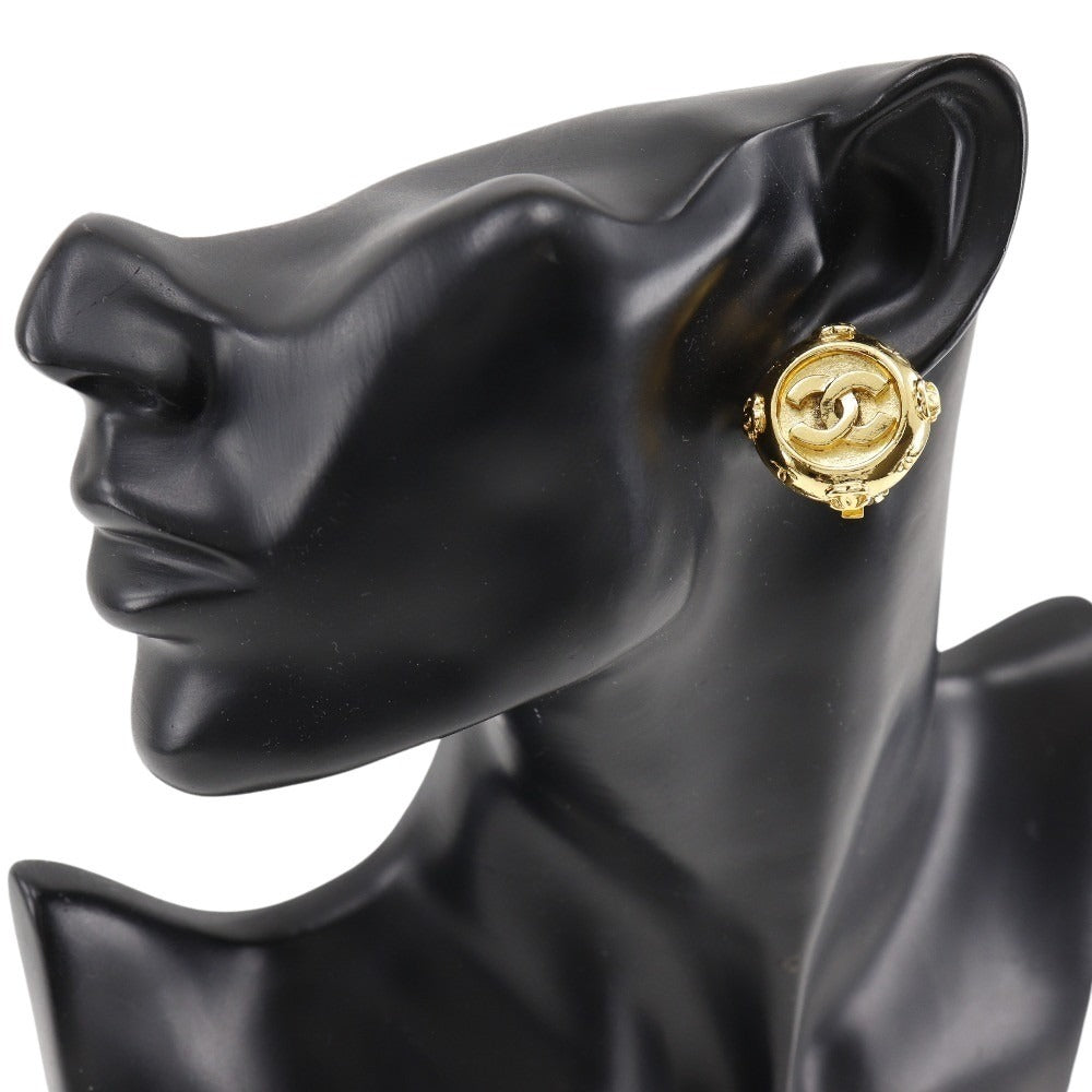 CHANEL Earring Plated Gold gold Women Used Authentic