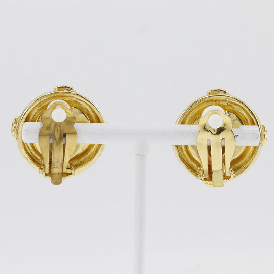 CHANEL Earring Plated Gold gold Women Used Authentic