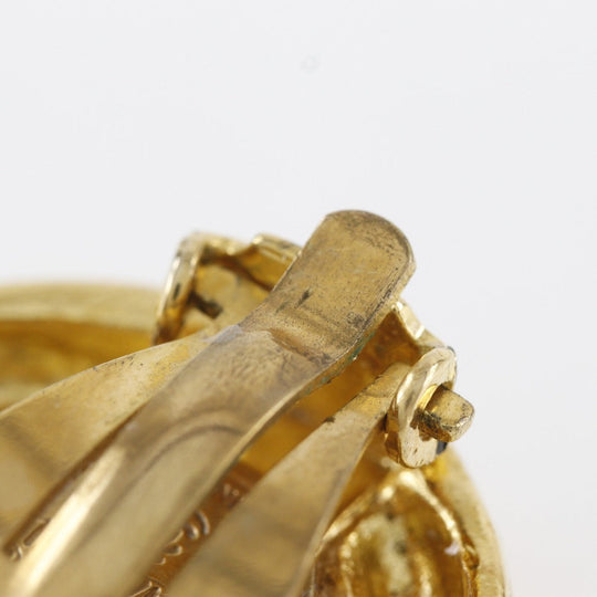 CHANEL Earring Plated Gold gold Women Used Authentic