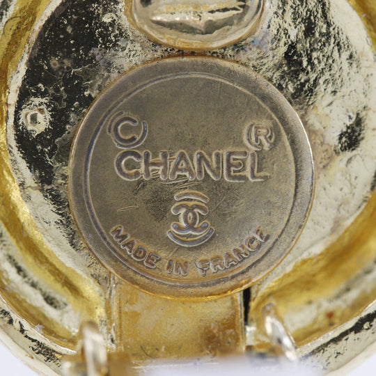 CHANEL Earring Plated Gold gold Women Used Authentic