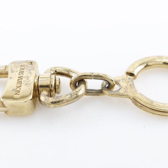 LOUIS VUITTON key ring Plated Gold gold Bag charm Key ring Anokle unisex(Unisex) Used Authentic