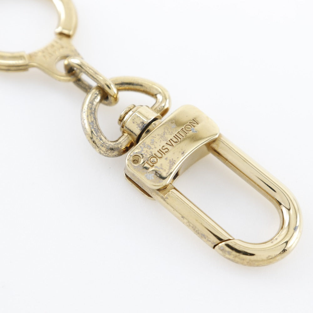LOUIS VUITTON key ring Plated Gold gold Bag charm Key ring Anokle unisex(Unisex) Used Authentic
