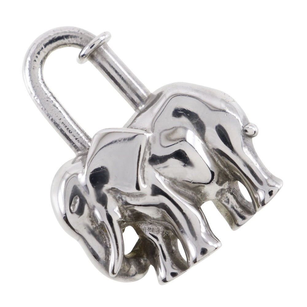 HERMES Cadena metallic Silver charm Accessories Women Used Authentic