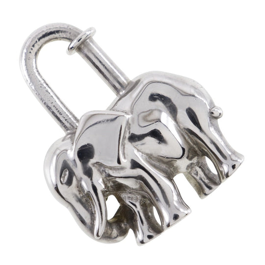 HERMES Cadena metallic Silver charm Accessories Women Used Authentic