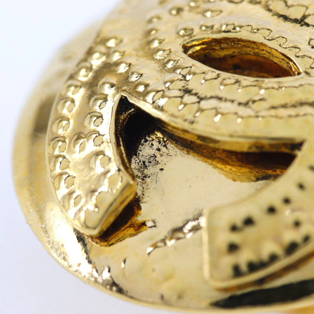 CHANEL Earring Plated Gold gold Women Used Authentic