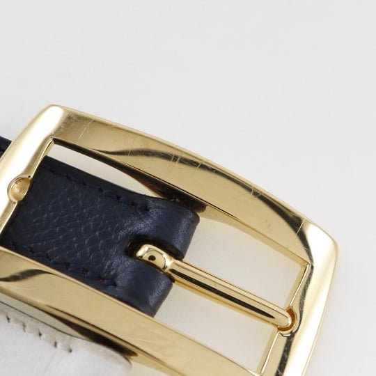 HERMES belt Courchevel, Swift multicolor reversible Women 70 Used Authentic