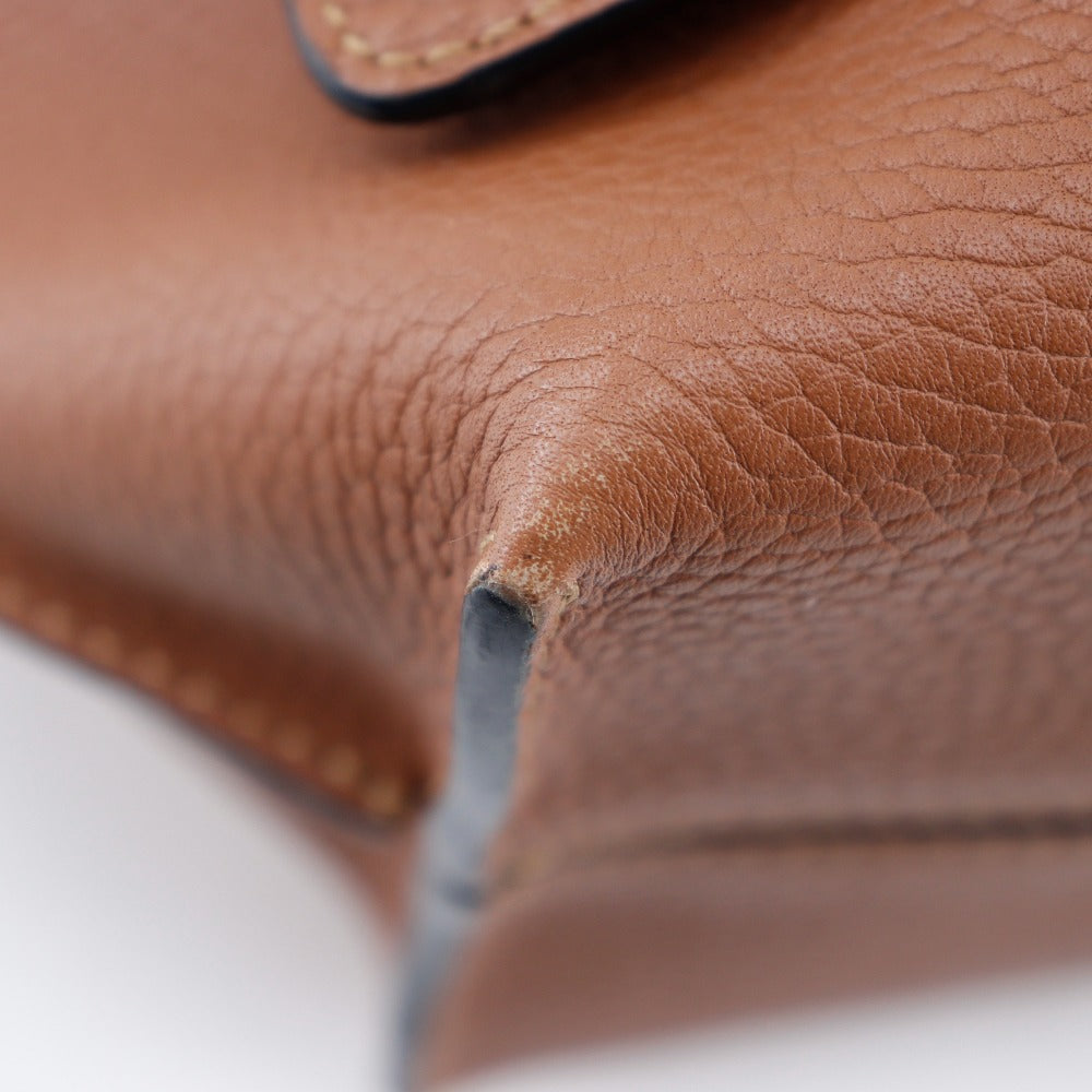 LOEWE Shoulder Bag 319.41.R65 leather Brown Women Used Authentic